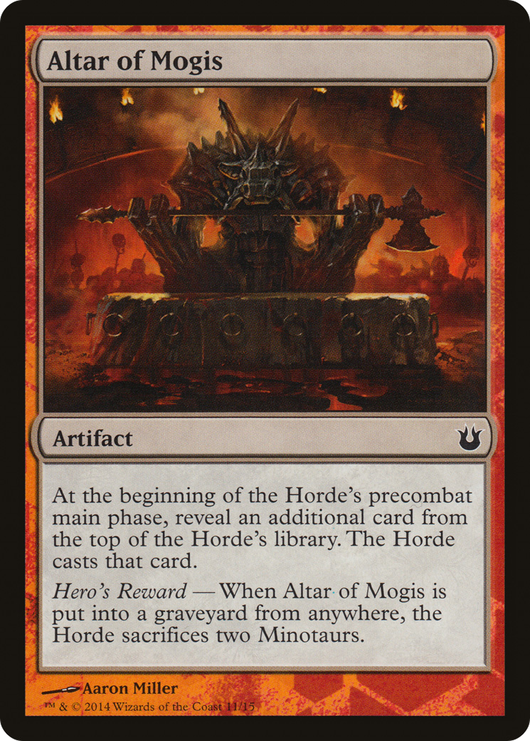 Altar of Mogis (HERO-) [Battle the Horde] MTG Single Wizards of the Coast