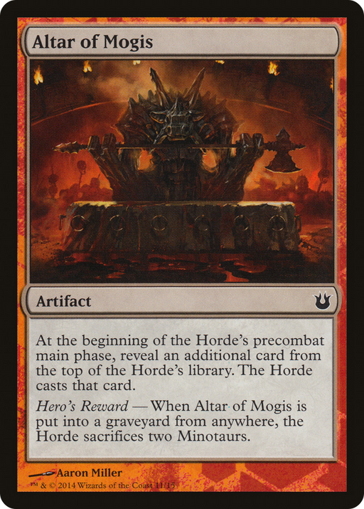 Altar of Mogis (HERO-) [Battle the Horde] MTG Single Wizards of the Coast