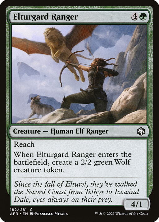 Elturgard Ranger (AFR-182) [Adventures in the Forgotten Realms] MTG Single Wizards of the Coast