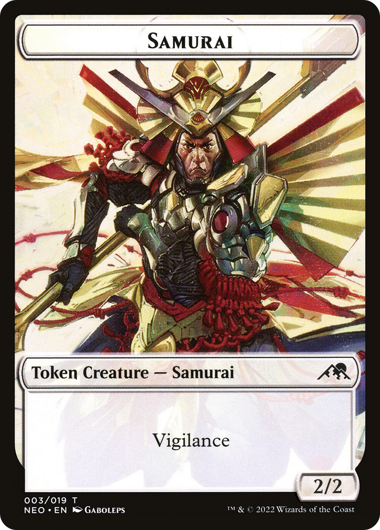 Samurai (NEO-003) [Tokens] Kamigawa: Neon Dynasty Tokens MTG Single Wizards of the Coast