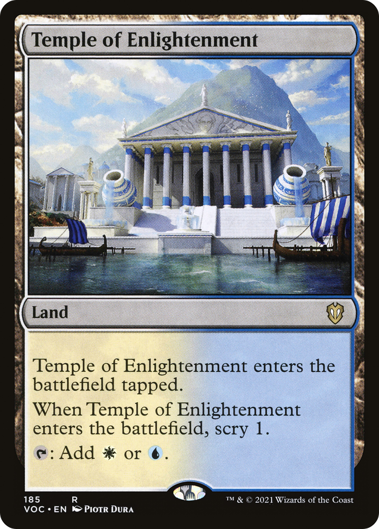 Temple of Enlightenment (VOC-185) [Crimson Vow Commander] MTG Single Wizards of the Coast