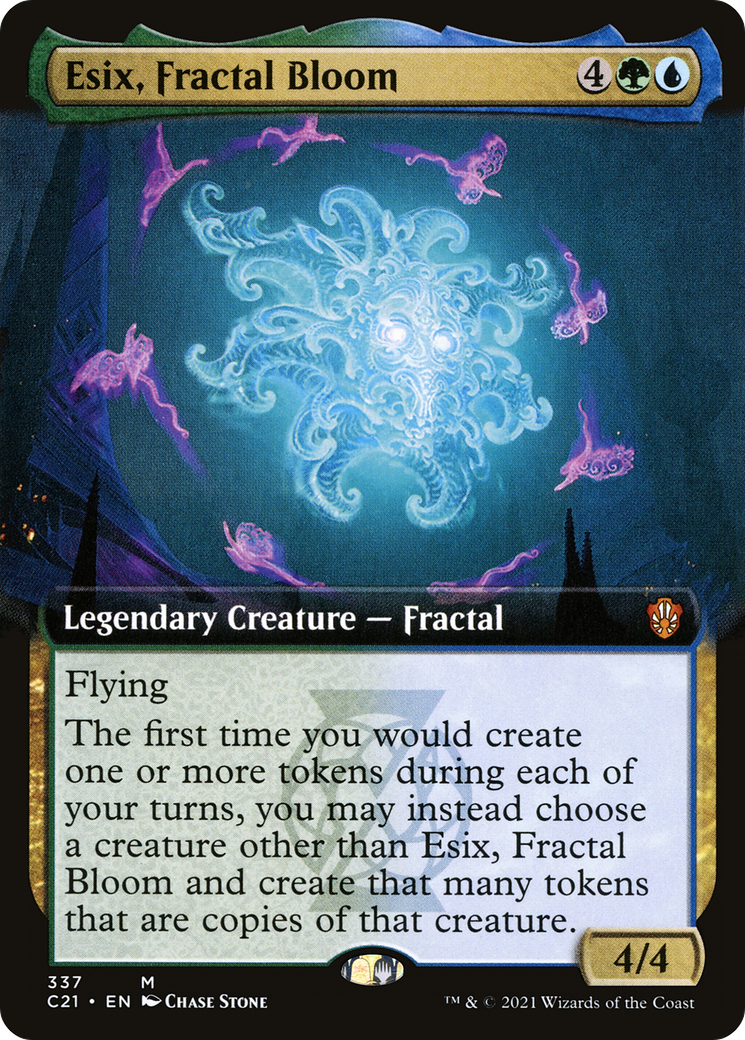 Esix, Fractal Bloom (C21-337) [Commander 2021] (Extended Art) MTG Single Wizards of the Coast