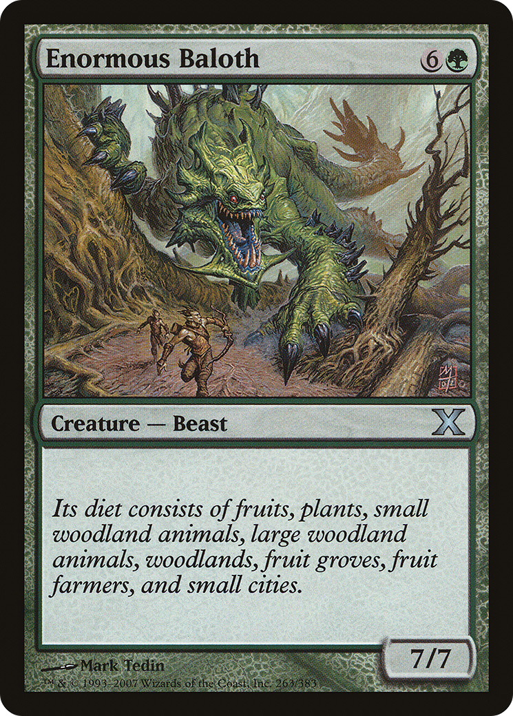 Enormous Baloth (10E-263) [Tenth Edition] Foil MTG Single Wizards of the Coast