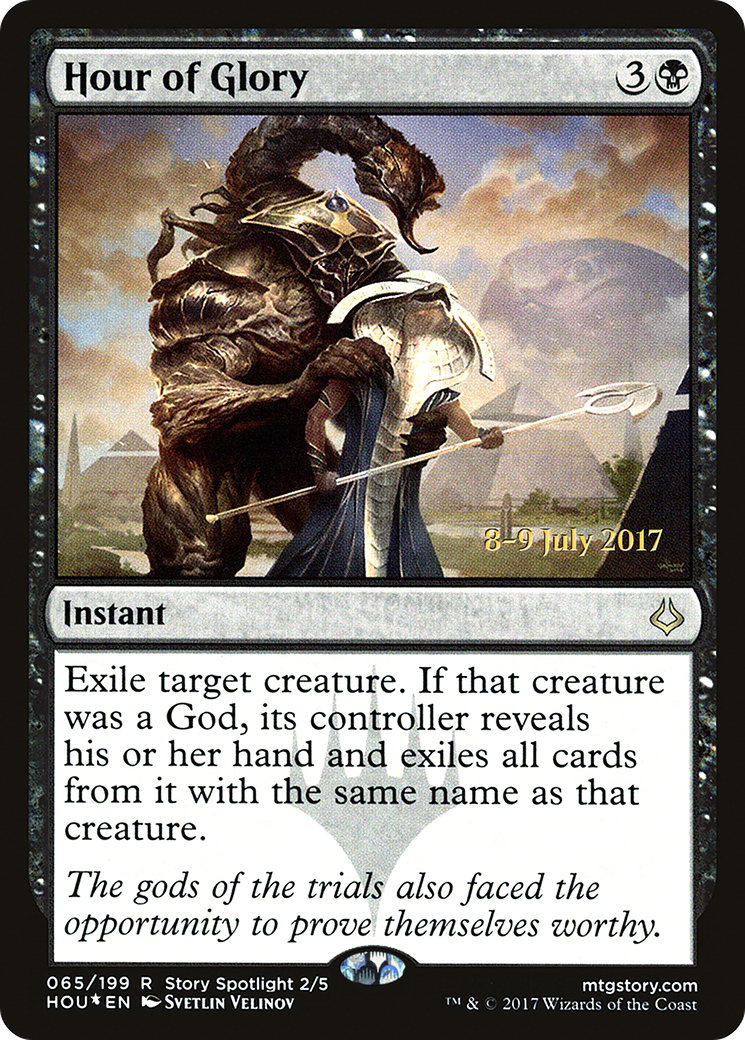 Hour of Glory (PRE-065) [Hour of Devastation Promos] Foil MTG Single Wizards of the Coast