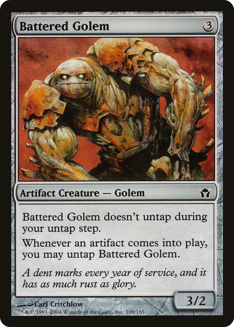 Battered Golem (5DN-106) [Fifth Dawn] Foil MTG Single Wizards of the Coast