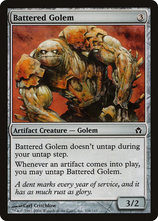 Battered Golem (5DN-106) [Fifth Dawn] MTG Single Wizards of the Coast
