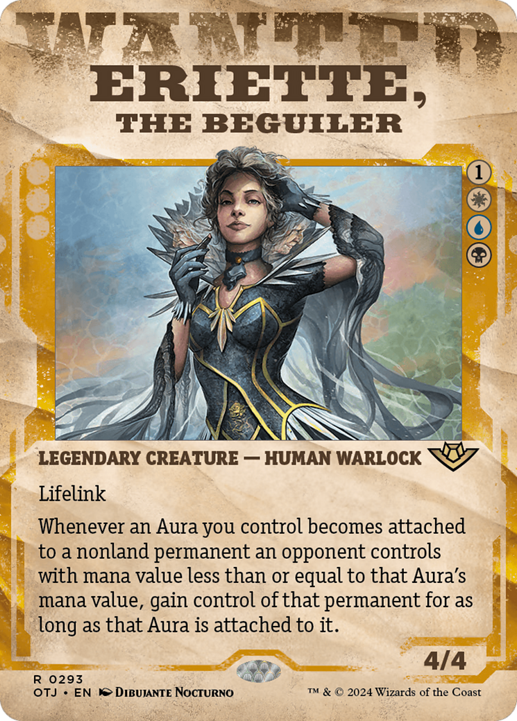 Eriette, the Beguiler (OTJ-293) [Outlaws of Thunder Junction] (Showcase) (Borderless) Foil MTG Single Wizards of the Coast