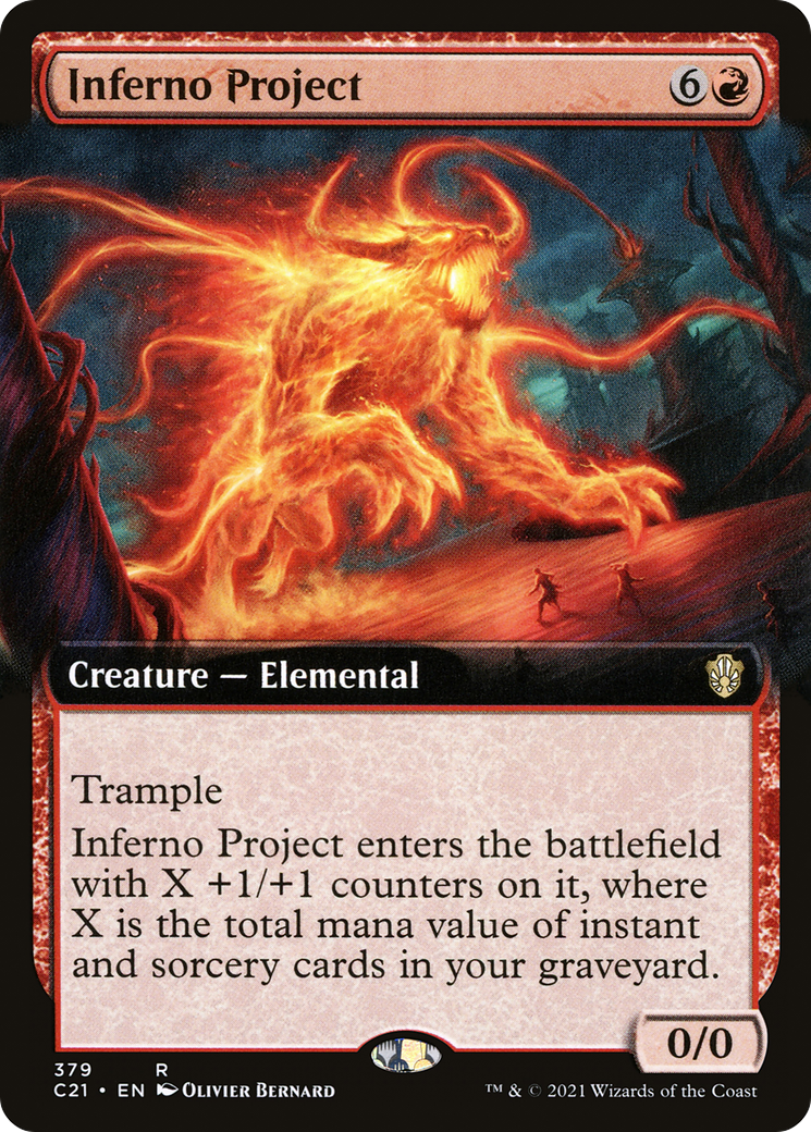 Inferno Project (C21-379) [Commander 2021] (Extended Art) MTG Single Wizards of the Coast