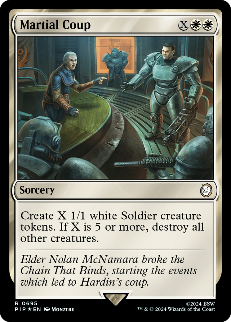 Martial Coup (Surge Foil) (PIP-695) [Fallout] Foil MTG Single Wizards of the Coast