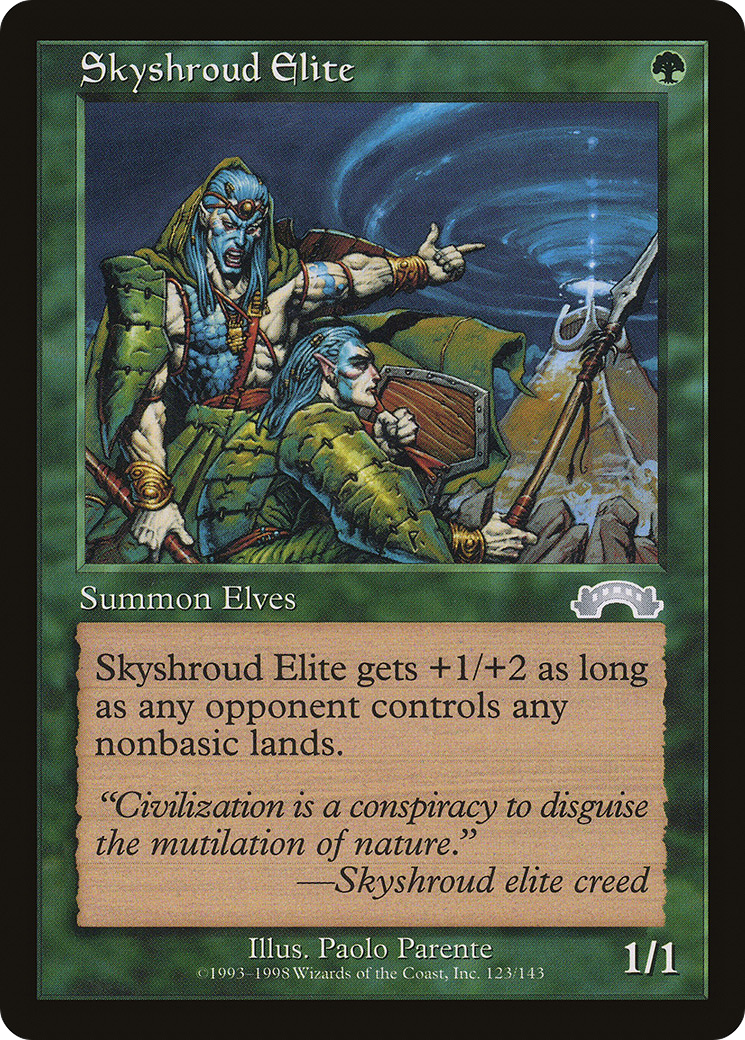 Skyshroud Elite (EXO-123) [Exodus] MTG Single Wizards of the Coast