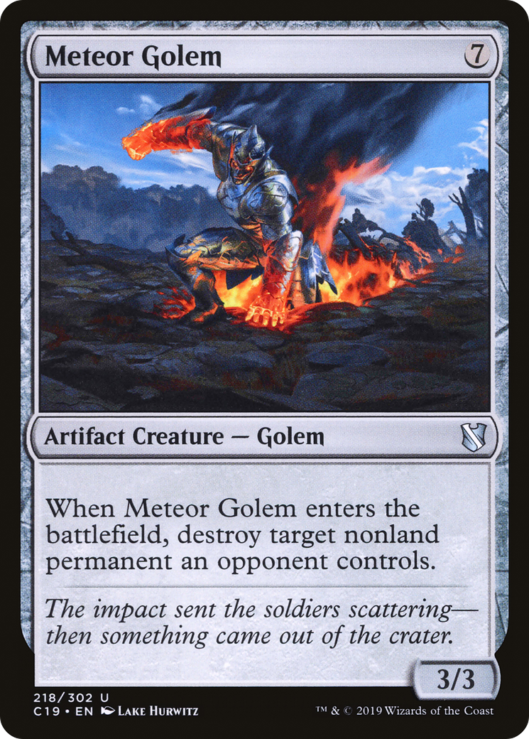 Meteor Golem (C19-218) [Commander 2019] MTG Single Wizards of the Coast