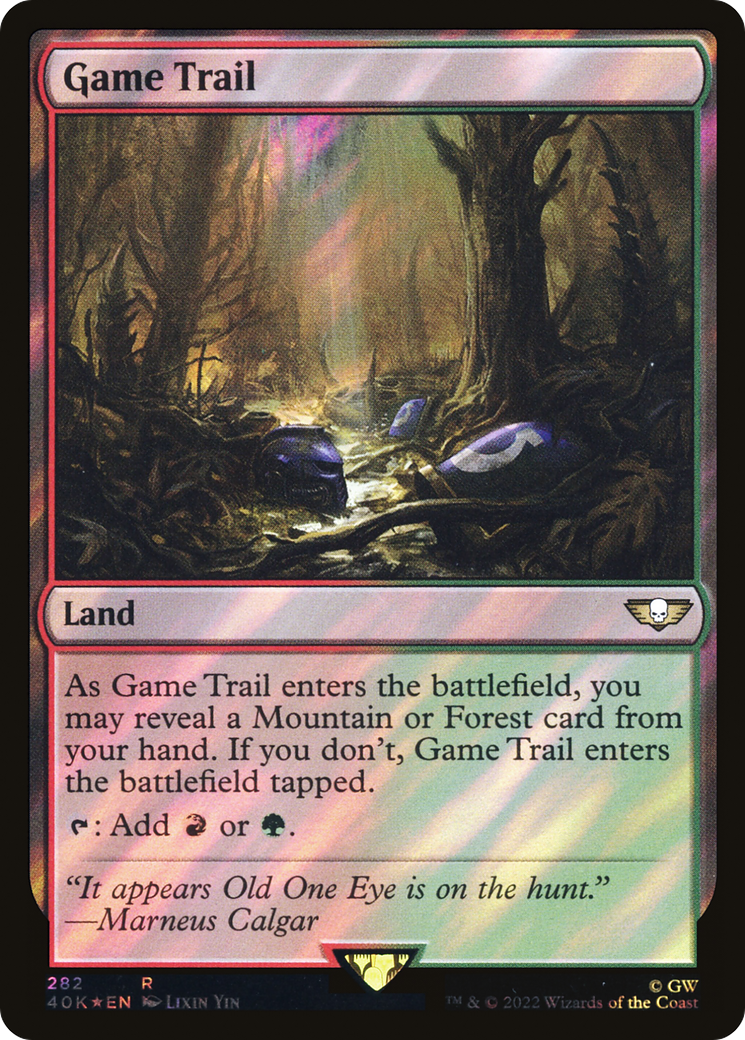 Game Trail (40K-282★) [Warhammer 40,000 Commander] Foil MTG Single Wizards of the Coast