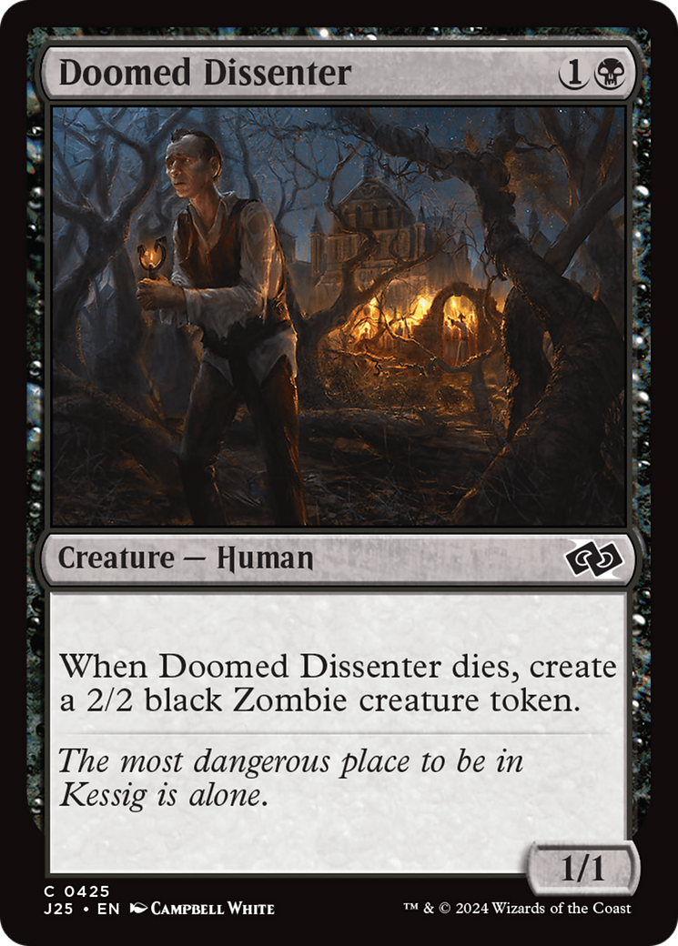 Doomed Dissenter (J25-425) [Foundations Jumpstart] MTG Single Wizards of the Coast