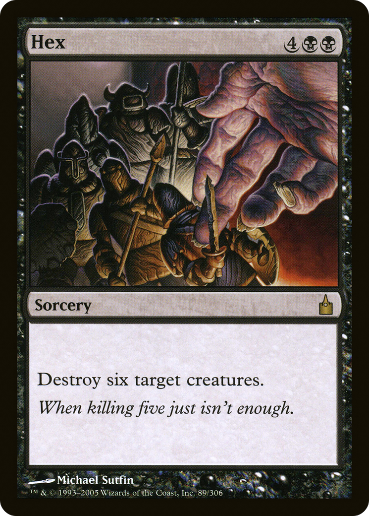 Hex (RAV-089) [Ravnica: City of Guilds] Foil MTG Single Wizards of the Coast
