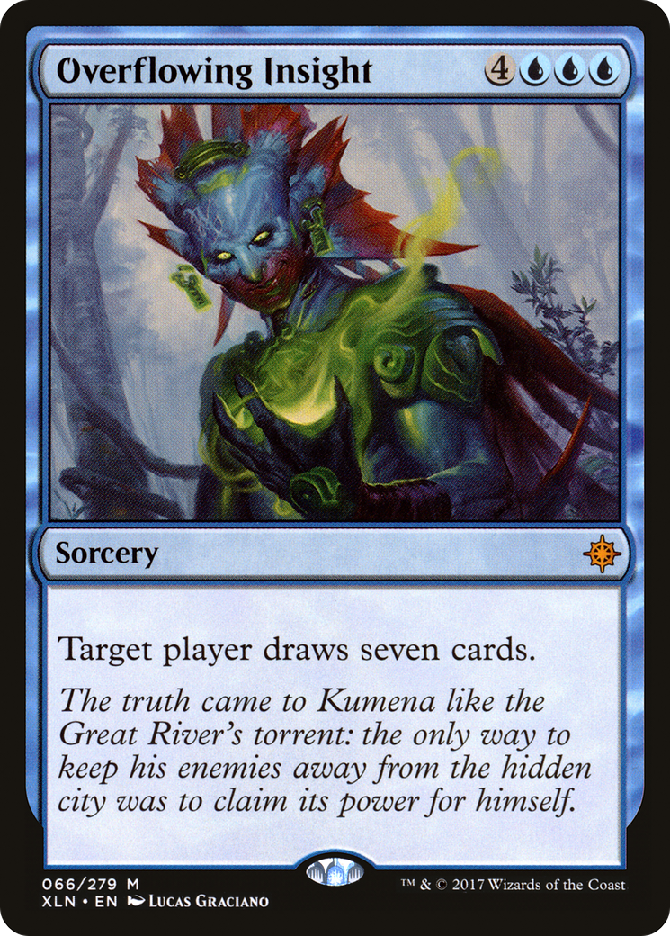 Overflowing Insight (XLN-066) [Ixalan] MTG Single Wizards of the Coast