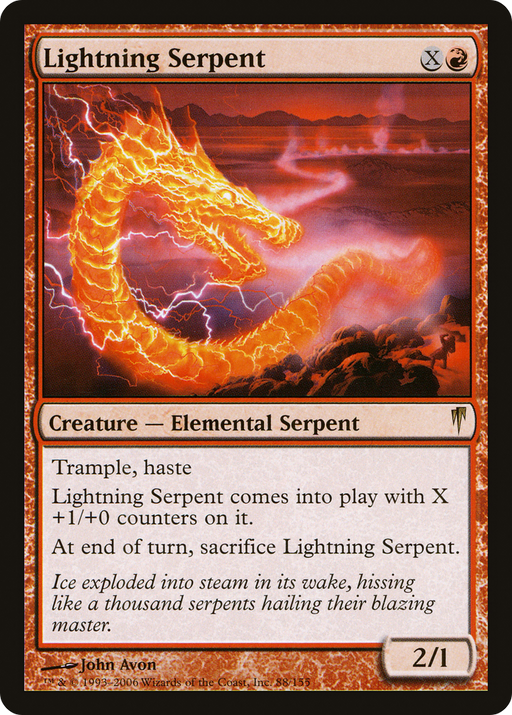 Lightning Serpent (CSP-088) [Coldsnap] MTG Single Wizards of the Coast