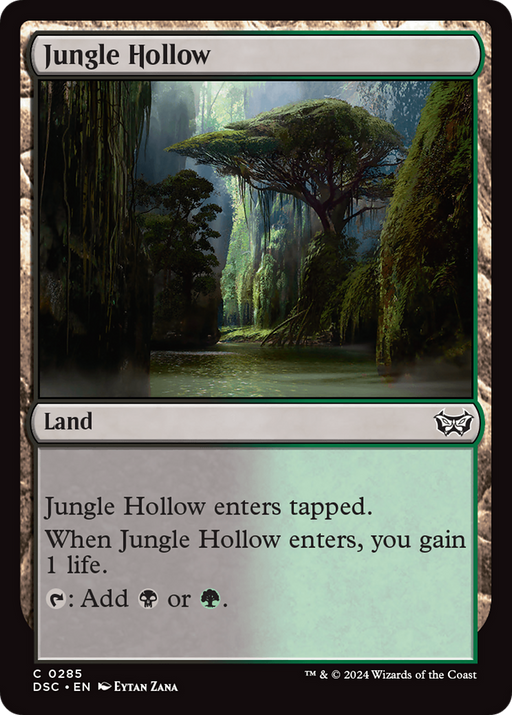 Jungle Hollow (DSC-285) [Duskmourn: House of Horror Commander] MTG Single Wizards of the Coast