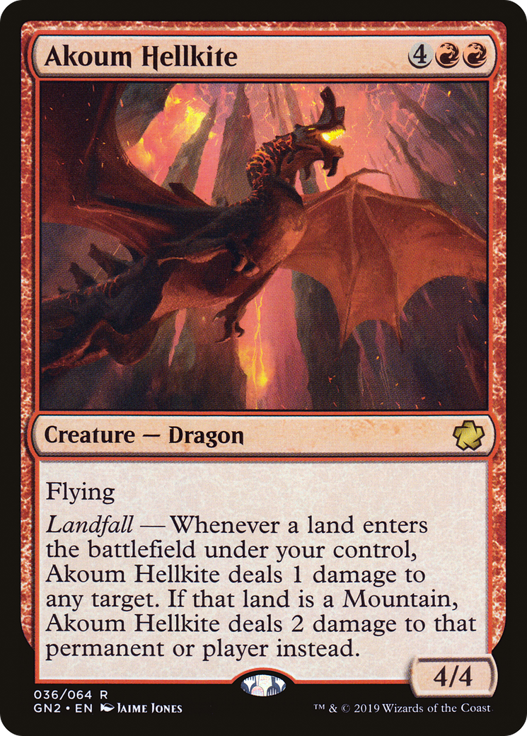 Akoum Hellkite (GN2-036) [Misc] Game Night 2019 MTG Single Wizards of the Coast
