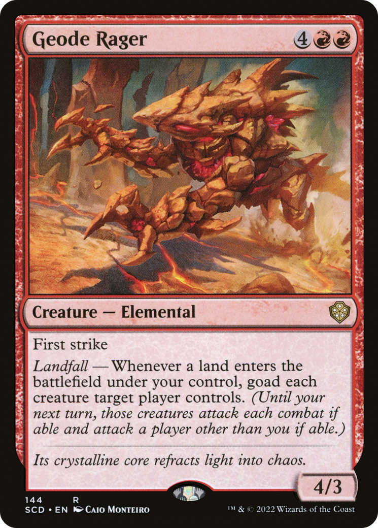 Geode Rager (SCD-144) [Starter Commander Decks] MTG Single Wizards of the Coast