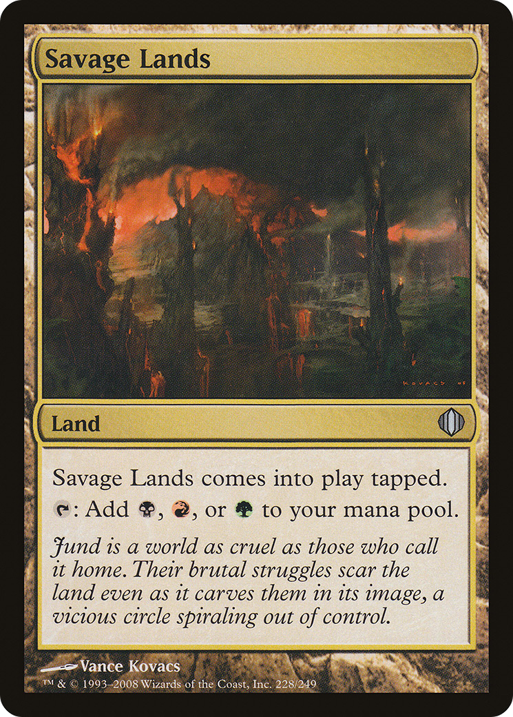 Savage Lands (ALA-228) [Shards of Alara] Foil MTG Single Wizards of the Coast