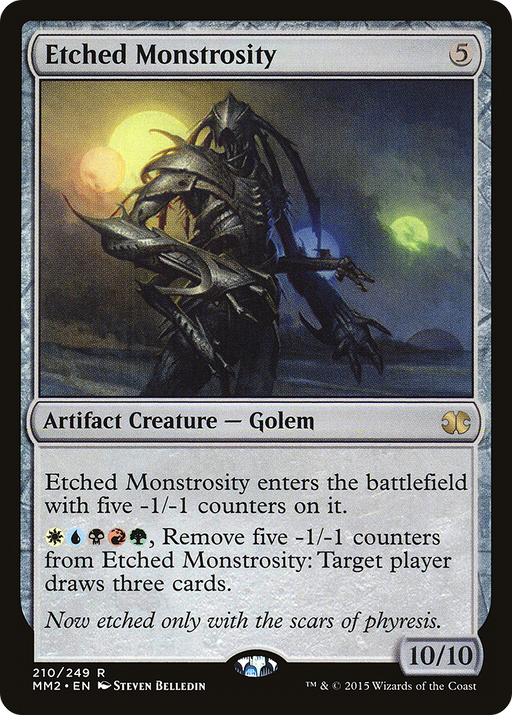 Etched Monstrosity (MM2-210) [Modern Masters 2015] MTG Single Wizards of the Coast