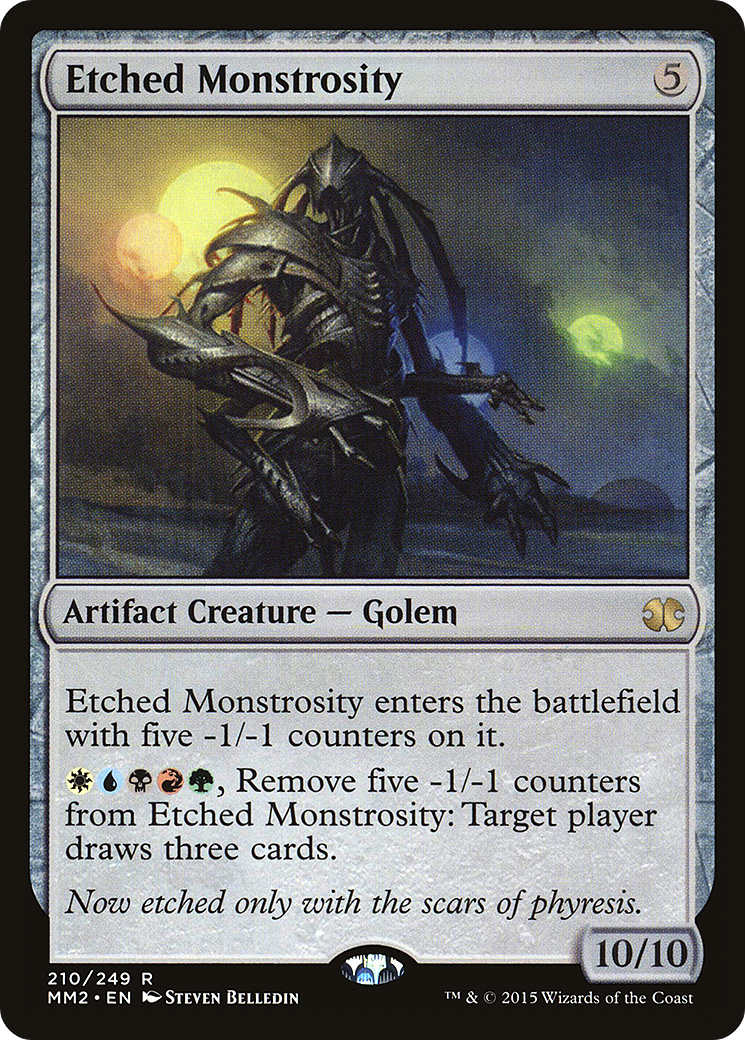 Etched Monstrosity (MM2-210) [Modern Masters 2015] Foil MTG Single Wizards of the Coast