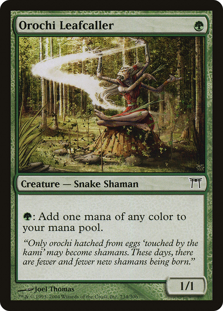 Orochi Leafcaller (CHK-234) [Champions of Kamigawa] Foil MTG Single Wizards of the Coast