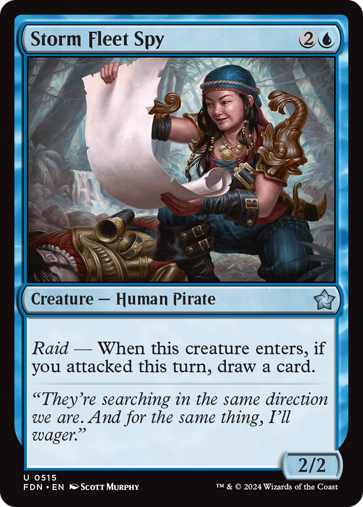 Storm Fleet Spy (FDN-515) [Foundations] MTG Single Wizards of the Coast