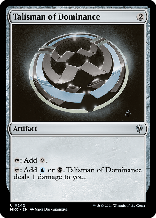 Talisman of Dominance (MKC-242) [Murders at Karlov Manor Commander] MTG Single Wizards of the Coast