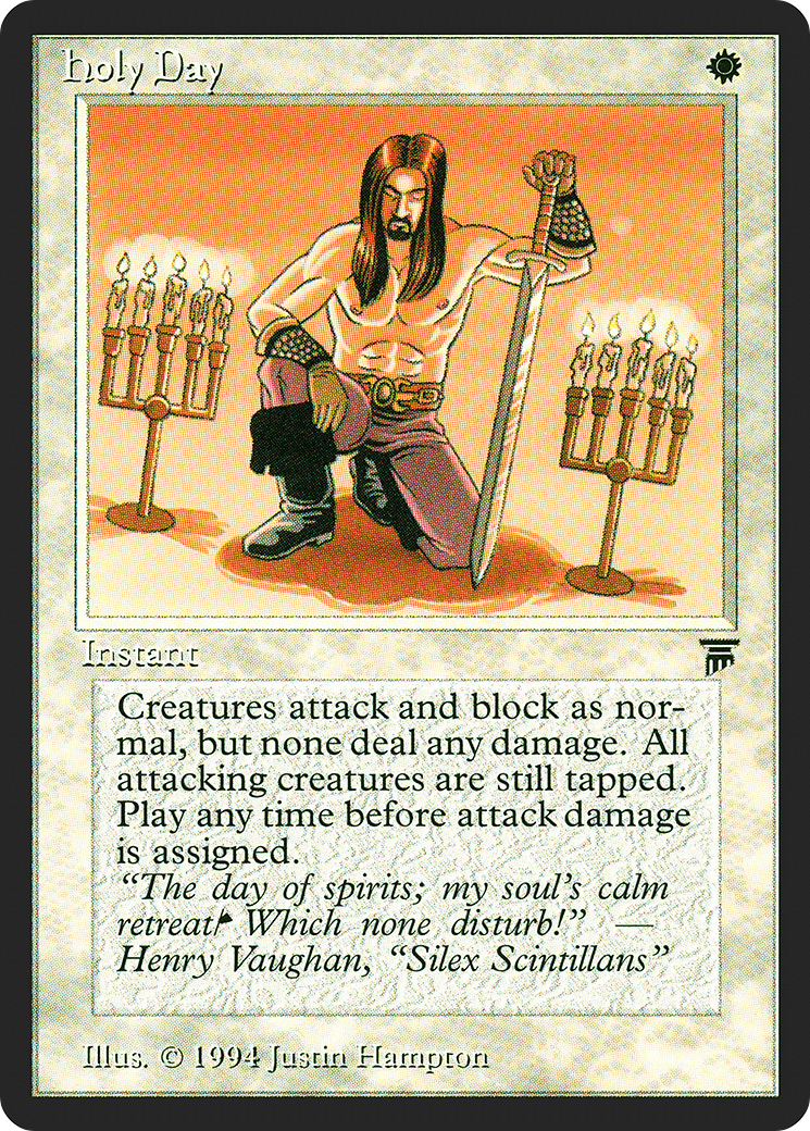 Holy Day (LEG-) [Oldschool] Legends MTG Single Wizards of the Coast