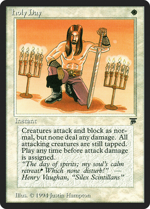 Holy Day (LEG-) [Oldschool] Legends MTG Single Wizards of the Coast