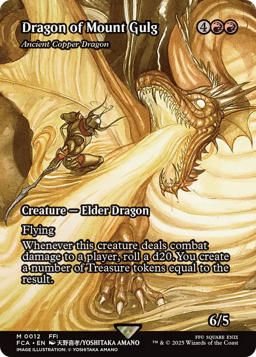 Dragon of Mount Gulg - Ancient Copper Dragon (FCA-012) [FINAL FANTASY: Through the Ages] (Borderless) MTG Single Wizards of the Coast