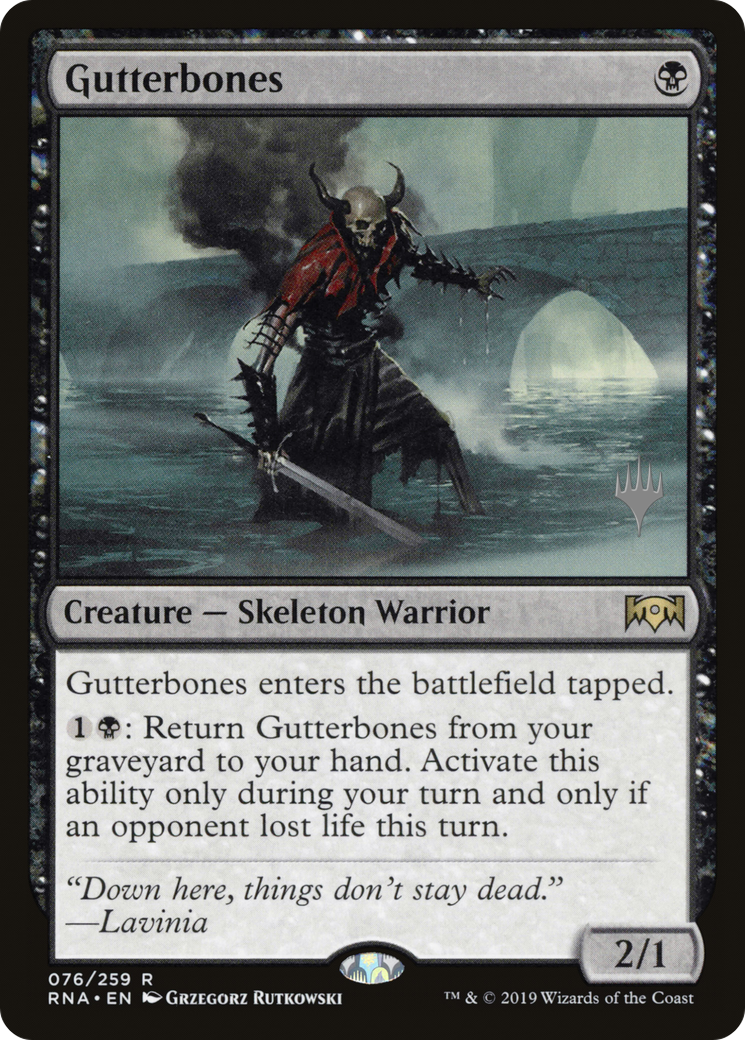 Gutterbones (PPM20-076) [Ravnica Allegiance Promos] Foil MTG Single Wizards of the Coast