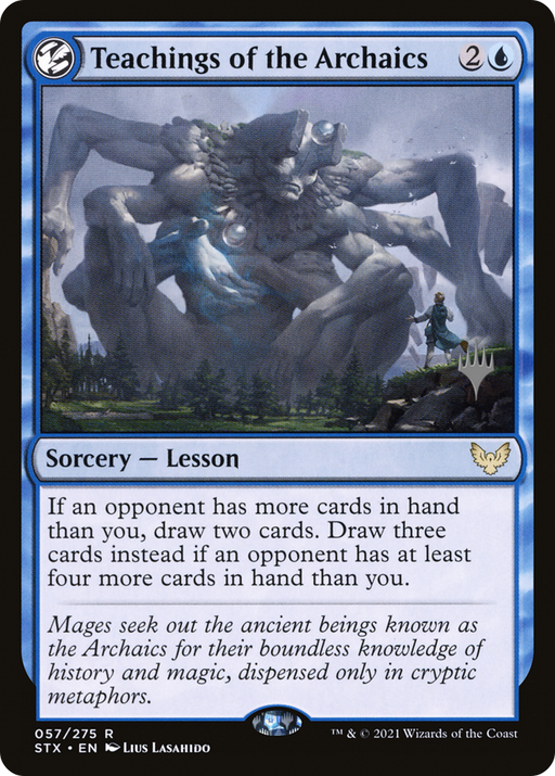 Teachings of the Archaics (PPSTX-57P) [Strixhaven: School of Mages Promos] Foil MTG Single Wizards of the Coast
