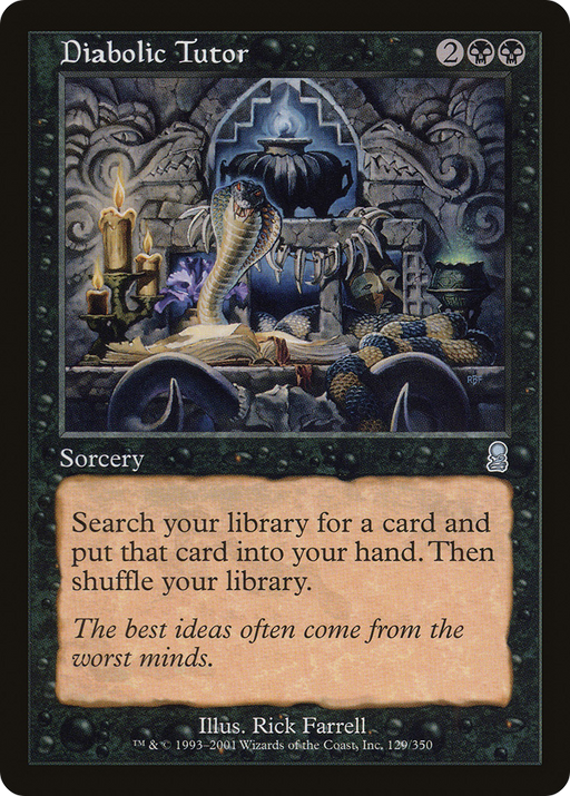 Diabolic Tutor (ODY-129) [Odyssey] Foil MTG Single Wizards of the Coast