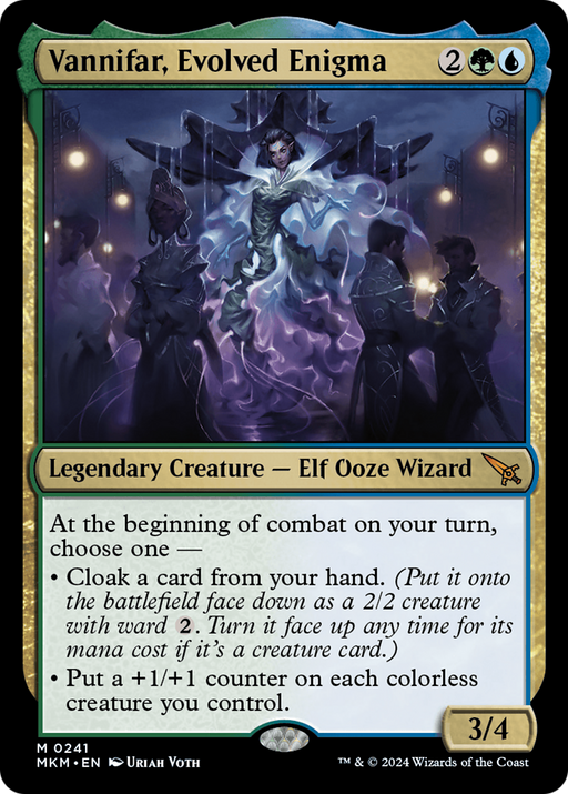 Vannifar, Evolved Enigma (MKM-241) [Murders at Karlov Manor] Foil MTG Single Murders at Karlov Manor