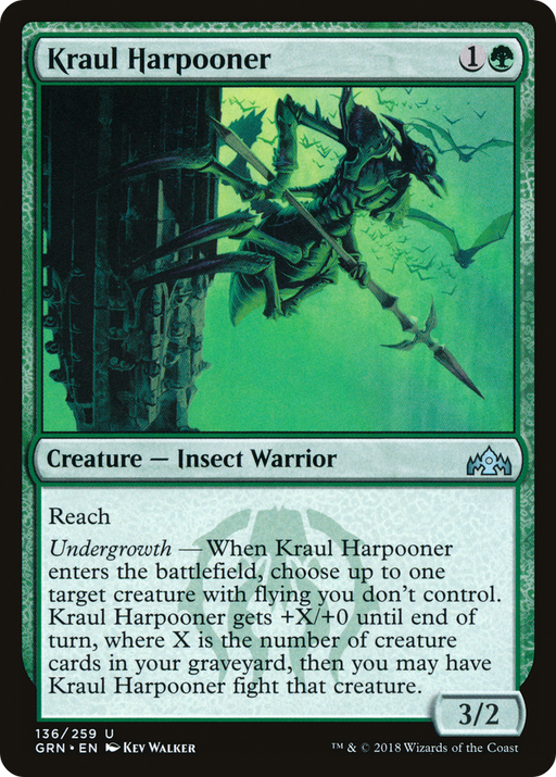 Kraul Harpooner (GRN-136) [Guilds of Ravnica] Foil MTG Single Wizards of the Coast