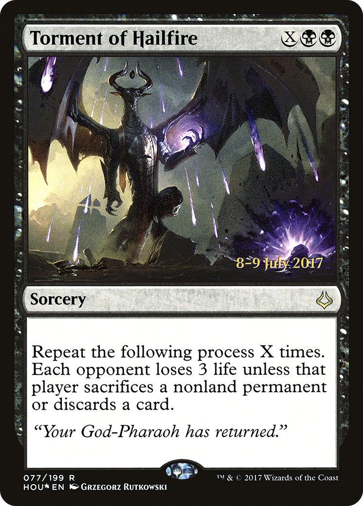 Torment of Hailfire (PRE-077) [Hour of Devastation Promos] Foil MTG Single Wizards of the Coast