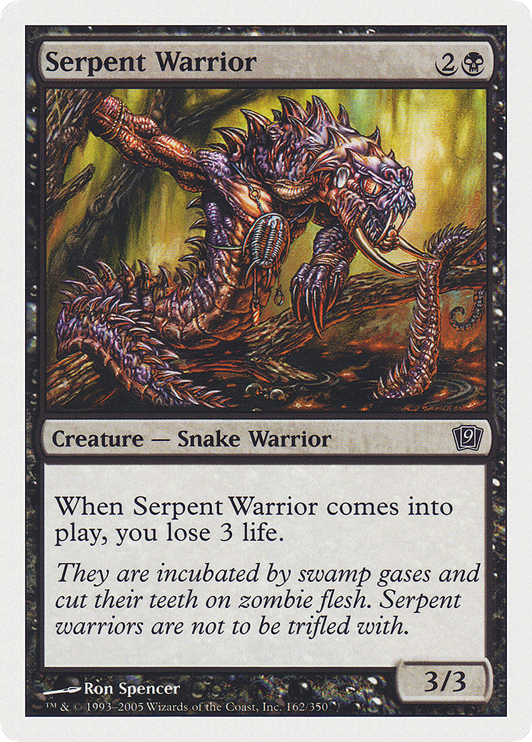 Serpent Warrior (9ED-) [9th Edition] MTG Single Wizards of the Coast