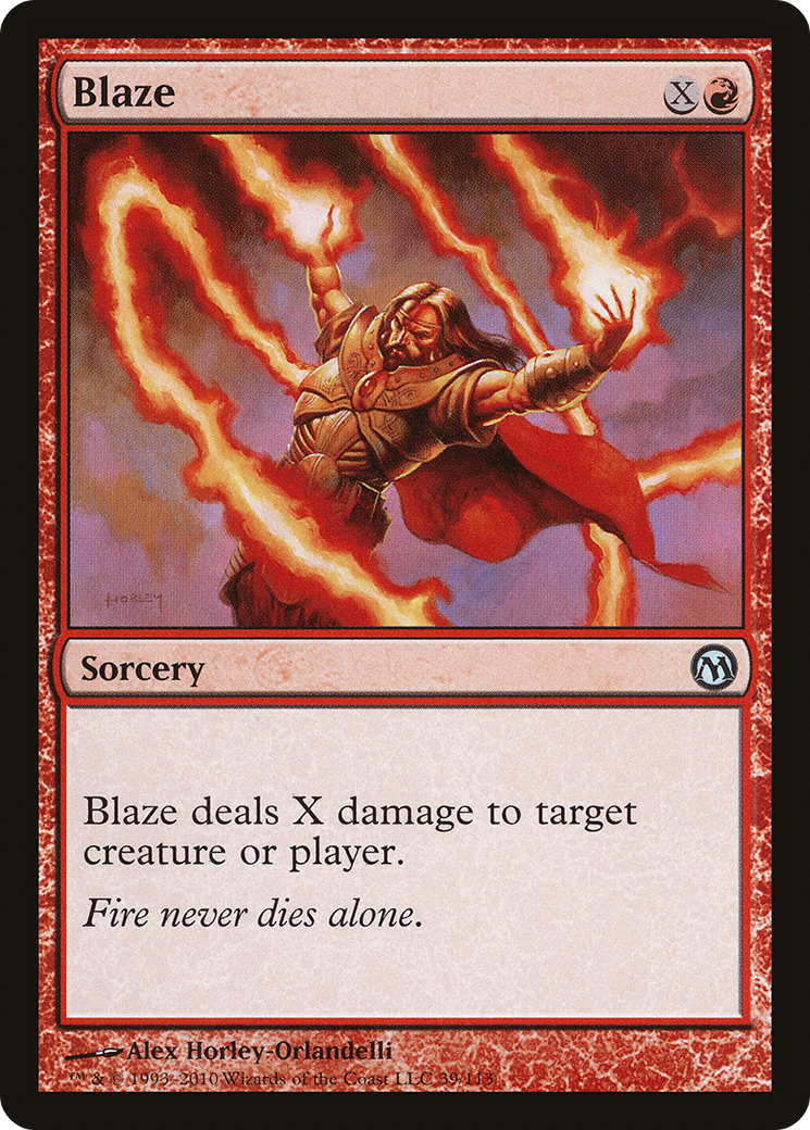 Blaze (DPA-039) [Misc] Duels of the Planeswalkers MTG Single Wizards of the Coast
