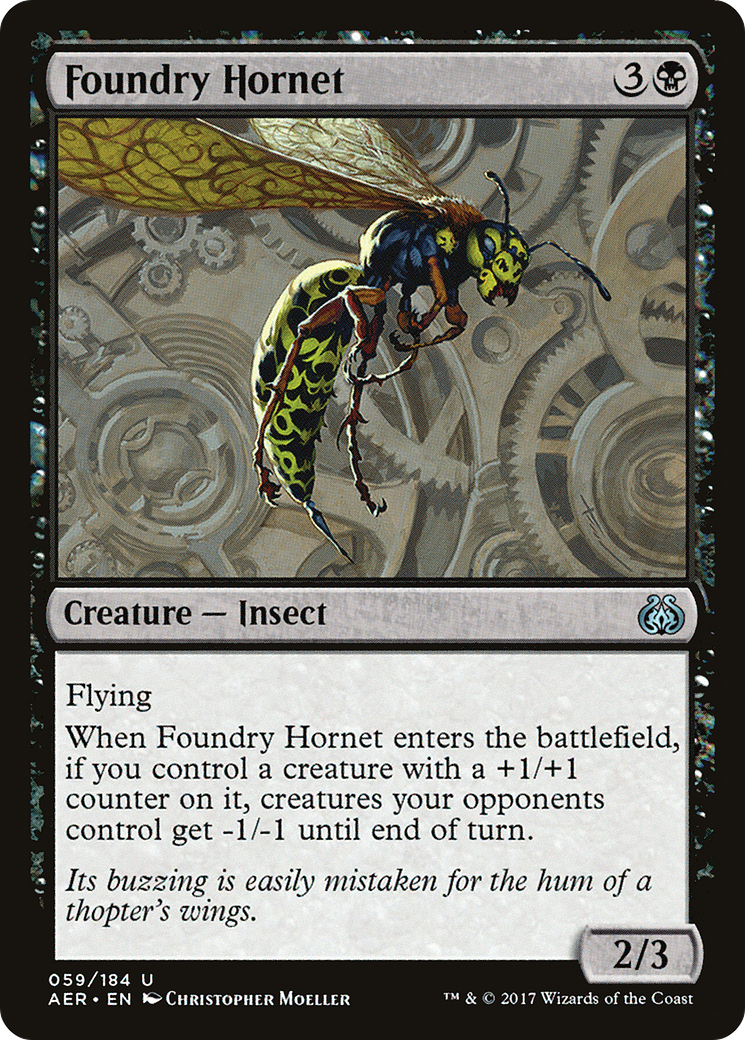 Foundry Hornet (AER-059) [Aether Revolt] MTG Single Wizards of the Coast