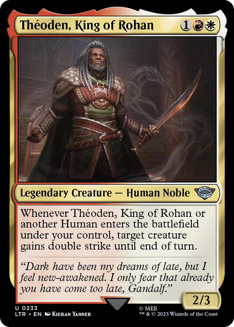 Théoden, King of Rohan (LTR-233) [The Lord of the Rings: Tales of Middle-earth] Foil MTG Single Wizards of the Coast