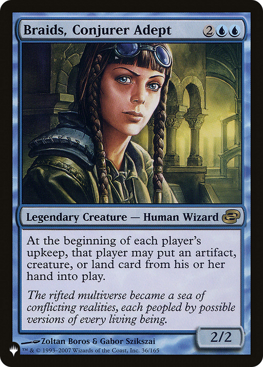 Braids, Conjurer Adept (LIST-36/165) [Mystery Booster] The List MTG Single Wizards of the Coast