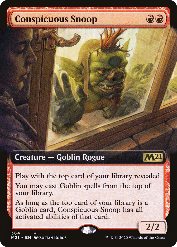 Conspicuous Snoop (M21-364) [Core Set 2021] (Extended Art) Foil MTG Single Wizards of the Coast