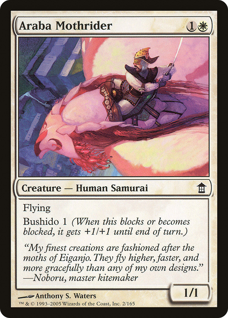 Araba Mothrider (SOK-002) [Saviors of Kamigawa] Foil MTG Single Wizards of the Coast