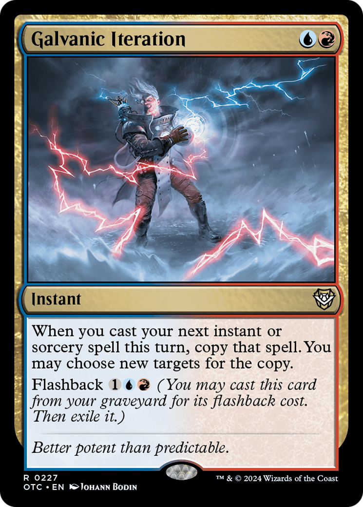 Galvanic Iteration (OTC-227) [Outlaws of Thunder Junction Commander] MTG Single Wizards of the Coast