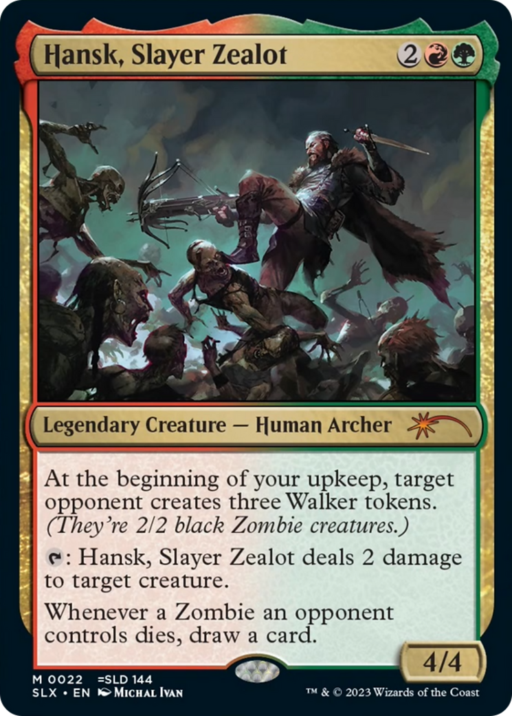 Hansk, Slayer Zealot (SLX-022) [Secret Lair] Universes Within MTG Single Wizards of the Coast