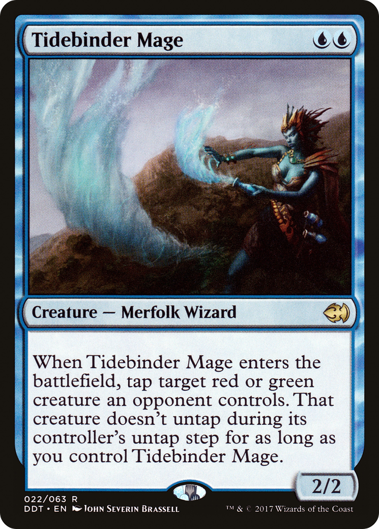 Tidebinder Mage (DDT-022) [Misc] Duel Decks: Merfolk vs. Goblins MTG Single Wizards of the Coast