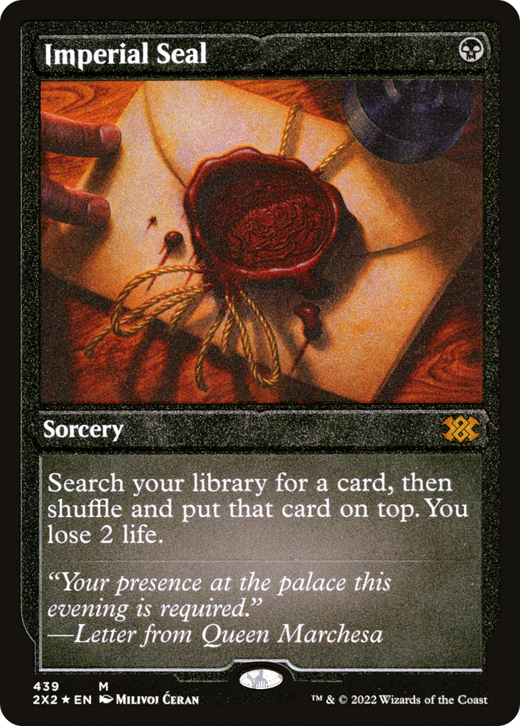 Imperial Seal (Foil Etched) (2X2-439) [Double Masters 2022] Foil MTG Single Wizards of the Coast