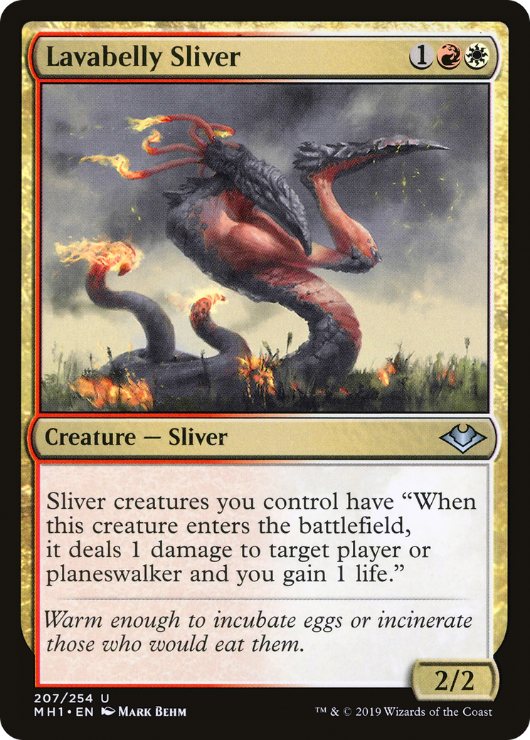 Lavabelly Sliver (MH1-207) [Modern Horizons] Foil MTG Single Modern Horizons